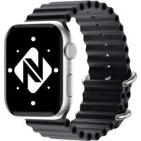 Nalia Smartwatch-Armband Apple Watch 38mm/40/41/42(Serie 10/11), Ocean Style Sportarmband / Silikon Ersatzband / Metall-Ring Verschluss