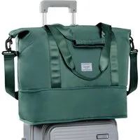 TAN.TOMI Reisetasche Erweiterbares Reisetasche Damen Herren Sporttasche 42x28x23 Handgepäck (Erweiterbares Weekender Bag mit Nassfach), Schwimmtasche Wasserdicht Travel Bag Fitnesstasche Trainingstasche