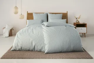 LeGer Home by Lena Gercke Bettwäsche "Linnea" 2 aus 100% Baumwolle, Streifendesign