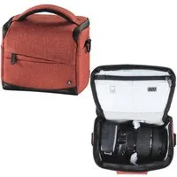 Hama Kameratasche Kamera-Tasche Trinidad 110 Foto-Tasche Universal Rot, Case Schultergurt Tragegriff Zubehör-Fächer Digitalkamera Systemkamera