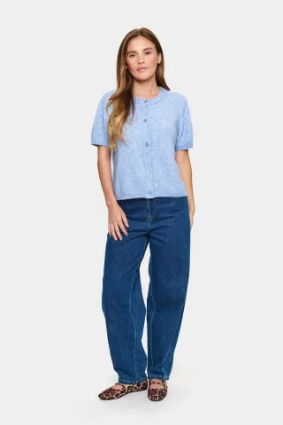 Strickcardigan Regular Fit light blue