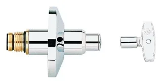Grohe Oberteil 11550 1/2" für UP-Ventile mit Steckschlüssel chrom, 11550000 11550000