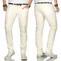 Alessandro Salvarini Straight-Jeans Herren Regular Slim – leichte Sommerfarben Stretch Bequeme Jeans mit Elasthan und klassischem 5-Pocket-Style