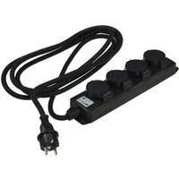 ChiliTec Gartensteckdose ChiliTec 4-Fach Steckdosenleiste Aussensteckdose, IP44, 3M Kabel