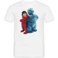 Spreadshirt T-Shirt Sesamstraße Gangster Krümelmonster & Elmo Männer T-Shirt (1-tlg)