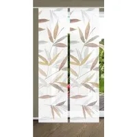 HOME WOHNIDEEN Schiebegardine HOME in green RANDOW Schiebegardine recyceltes Polyester, 245x60 cm (2 St), Paneelwagen, halbtransparent, Polyester (recycelt) Polyester