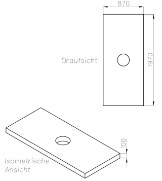 Neuesbad Wannenträger für Ideal Standard Ultra Flat S+ 200x90 SD 27481