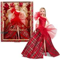Barbie Anziehpuppe Holiday Barbie 2024 HRM61 Mattel Signature Puppe Sammelpuppe