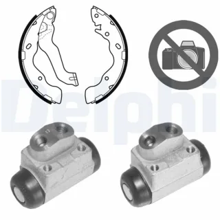 Delphi Bremsbacken vormontiert hinten Hyundai Matrix 1,5