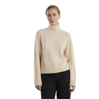 Pieces - Sweatshirt für Damen, Rollkragen, Raglanärmel (Weißkappe Grau)