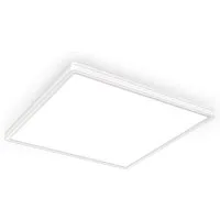 B.K.Licht Panel, LED fest integriert, Neutralweiß, Deckenleuchte, dimmbar, ultra-flach, indirektes Licht, neutralweiß
