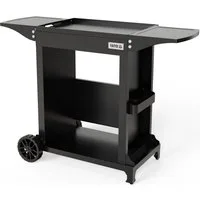 Yato Elektrogrill Grillwagen für Elektrogrill, klappbare Seitenablagen, mobil