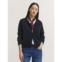 bugatti Cardigan Regular Fit Regular Fit Alpaka-Mix Rundhals