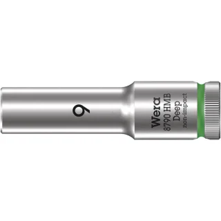 Wera 8790 HMB Deep Steckschlüsseleinsatz mit 3/8"-Antrieb Grün - 05004531001