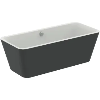 Ideal Standard Duo-Badewanne Tonic II, freist,m.Abl, m.Füller,1800x800x600mm, Schwarz Matt K8726V3