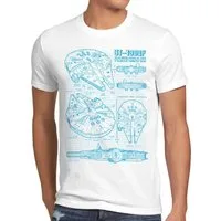 style3 T-Shirt Millennium Falcon star krieg wars imperium der sterne vader