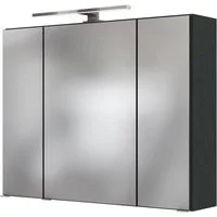 welltime Spiegelschrank Baabe Breite 80 cm, mit 3D-Effekt, dank 3 Spiegeltüren