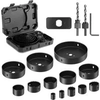 HYCHIKA BETTER TOOLS FOR BETTER LIFE Lochsäge Hole Saw Kits, HYCHIKA 13 Hole Saws