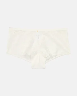 Sylvia Speidel - Stilvolle Pant mit einem Vorderteil aus Spitze. elfenbein - Gr. - 38