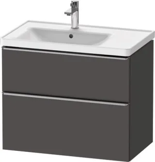 Duravit D-Neo Waschtischunterbau wandhängend Graphit Matt 784x452x625 mm - DE4357070490000 DE4357070490000