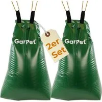 GarPet Gießkanne 2er Set Baum Bewässerungssack Bäume Bewässerung Baum Wassersack je 75L