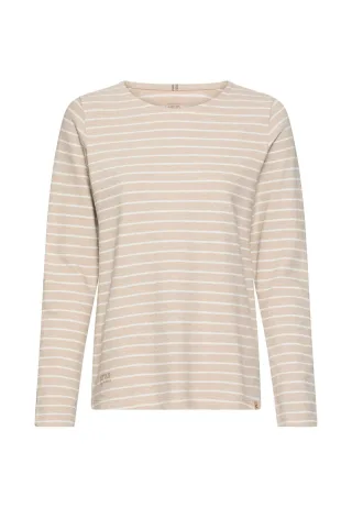 camel active - Jerseyshirt aus 100% Baumwolle beige melange stripe - Gr. - S