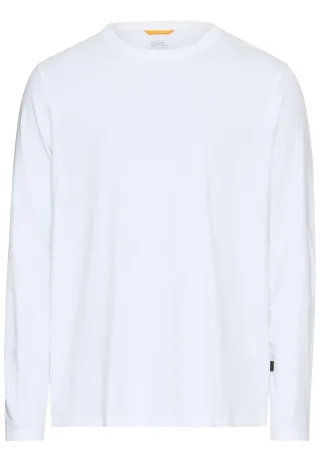 camel active - fleXXXactive® Langarmshirt aus einem Baumwollmix white - Gr. - 3XL