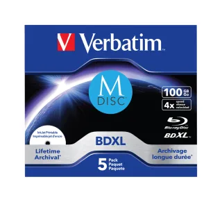 Verbatim M-Disc | 43834 | 5 x BD-R XL - 100 GB 4x