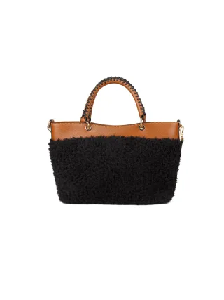 Giulia Monti Tote Bag T.Nero+Cuoio