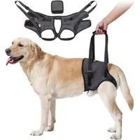 Ledander Hunde-Sicherheitsgeschirr Stützgeschirr für die Hinterbeine großer Hunde,Hebegeschirr für Hunde, Hunde Gehhilfe,ideal für ältere Hunde mit Arthritis oder Verletzungen