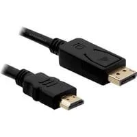Adapterkabel DisplayPort-Stecker > HDMI-Stecker schwarz, 3 Meter