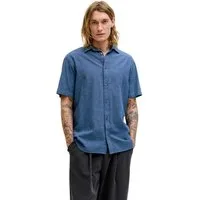 Jack & Jones Kurzarmhemd JJESUMMER LINEN BLEND (1-tlg)