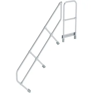 Munk Zweiter Handlauf für Treppe mit Plattform 45° - 600507
