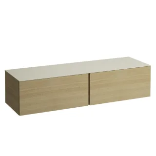LAUFEN Waschtischunterschrank und Waschtischplatte ALESSI 500x1600x370 H4313300972501