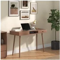 en.casa Schreibtisch, »Habo« Bürotisch 115 x 48 x 75 cm Walnussoptik