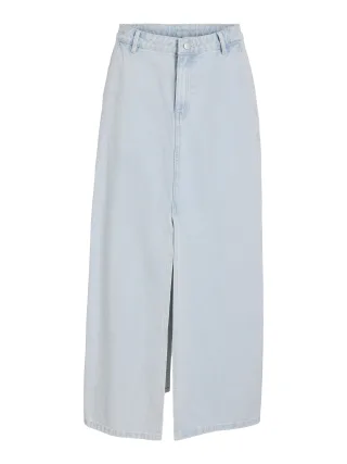 VILA - VIKIRA LONG LIGHT DENIM SKIRT /E light blue denim - Gr. - 34