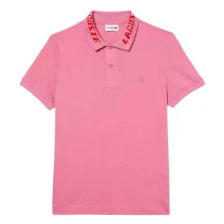 Lacoste - "Movement" Poloshirt für Herren, Kragen mit Logo (Pink)