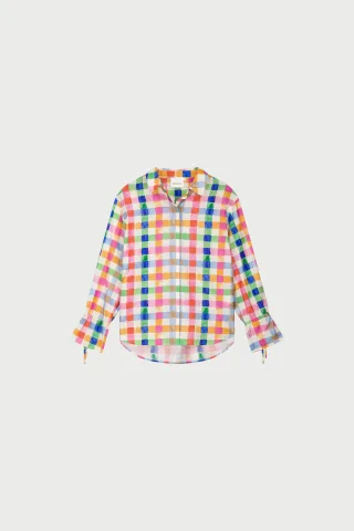 Fabienne Chapot - Alicia Blouse cosy white/solar orange - Gr. - 44