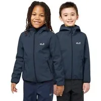 Jack Wolfskin Softshelljacke FOURWINDS JACKET KIDS mit Windschutzblende und Kinnschutz, wasserabweisend, windabweisend