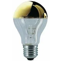 Osram Spezialleuchtmittel OSRAM Kopfspiegellampe vergoldet E27 60W, E27, 1 St., warmweiss, klassische Glühfadentechnik