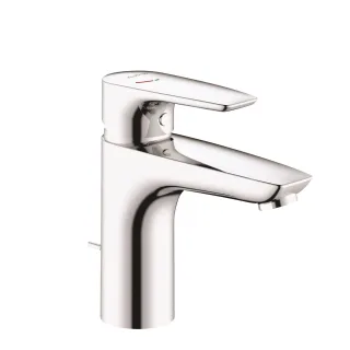 KLUDI PURE & SOLID Waschtisch-Einhandmischer 10 Smart, Start, mit Metall-Ablaufgarnitur chrom 342930575WR4