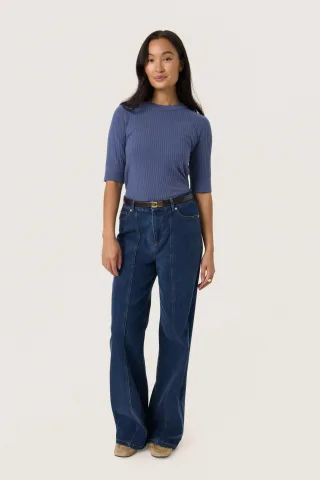 Langarm-Shirt SLSpina Gerade Passform blue
