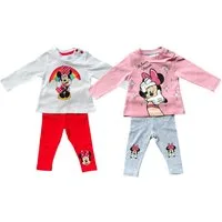 Disney Minnie Mouse T-Shirt & Bermudas 2x2 Baby Set T-Shirt + Hose Minnie Mouse 4 Teile 62 68 80 86 92