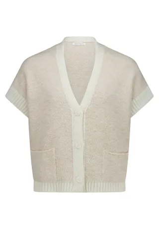 Betty & Co - Strickweste beige - Gr. - S