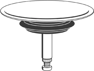 Grohe Stopfen 06625 für Talentofill Fertigmontageset nickel gebürstet, 06625EN0 06625EN0