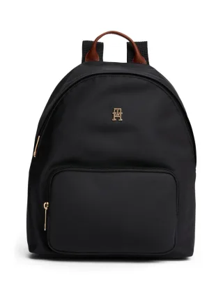 Tommy Jeans - Kuppelförmiger Rucksack mit TH-Monogramm schwarz - Gr. - OS