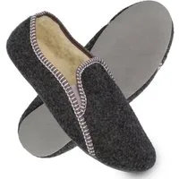 filsko Balk Herren Filz Hausschuh mit Gummisohle, zum schlupfen, Slip-On