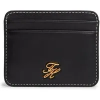 Tommy Hilfiger Kartenetui TH SCRIPT LEATHER CC HOLDER, Unisex Minigeldbeutel, Portemonnaie mit TH-Schmucklogo