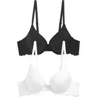Next Push-up-BH 2 x Glättende Push-up-T-Shirt-BHs mit Dekolleté (2-tlg)