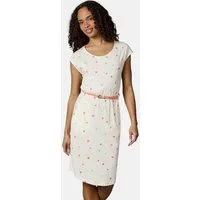 Ragwear Shirtkleid Lilithe Hearts YOUMODO Sommerkleid mit Herzchen-Print und Flechtgürtel